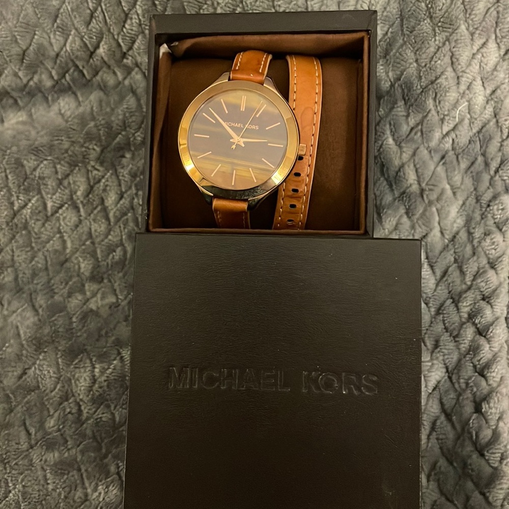 Micheal Kors watch with wrap around band